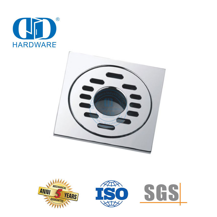 Edelstahl-Quadrat-Toiletten-Duschablauf-Möbelzubehör Badezimmer-Bodenablauf-Abdeckung-DDFD003