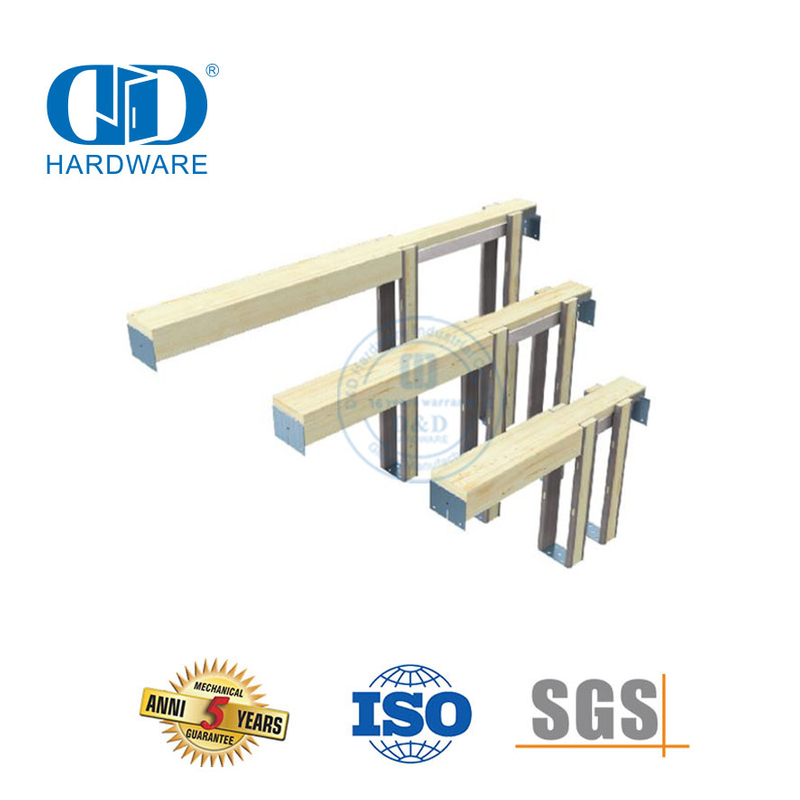 Edelstahl-Rohrbolzen, stabilere Schiebetür-Hardware, Taschen-Scheunentor-Rahmen-Hardware-DDBD063