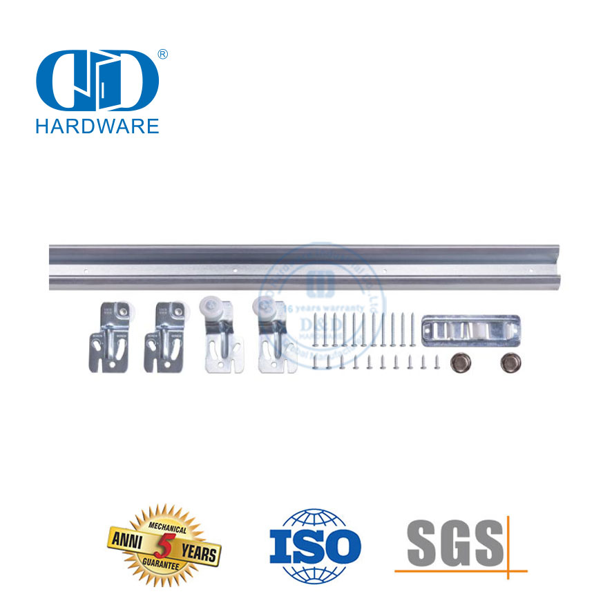 Edelstahl-Haushalts-Hochleistungsschiebe-einspurige verdeckte Bypass-Scheunentor-Hardware Garagen-Hardware-DDBD067