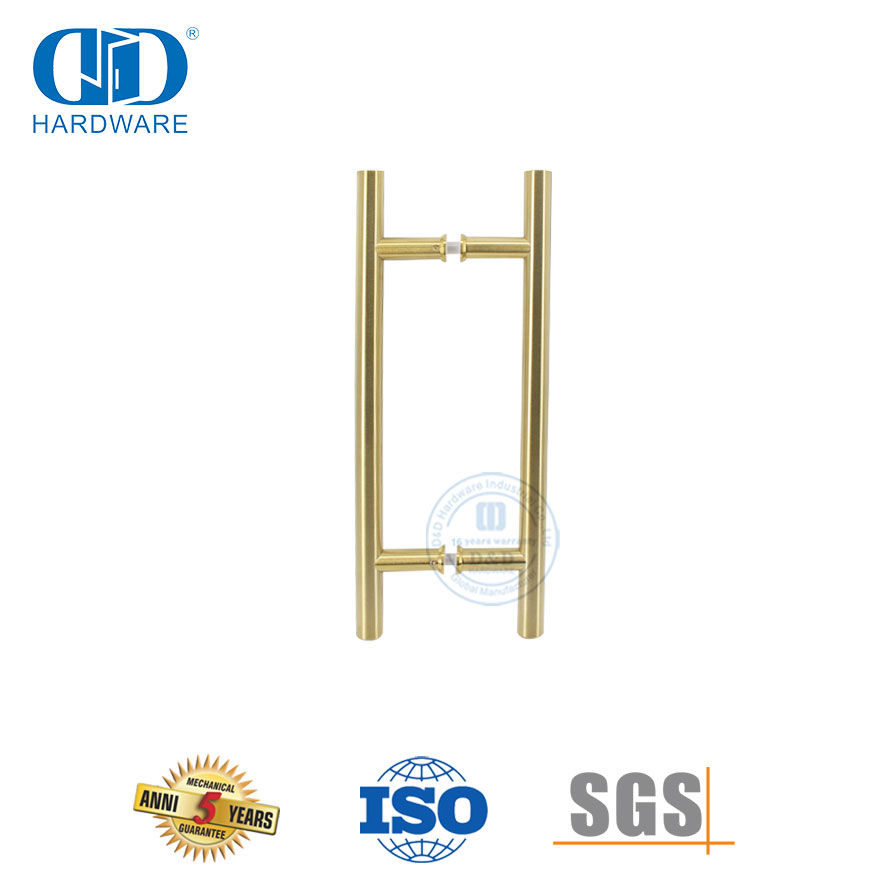 Bestseller, langlebiger, luxuriöser Badezimmer-Glastürgriff für Zuhause, DDPH001-D-PVD