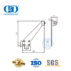 Türstopper, Bodenmontage, Zugluft, Staub, magnetischer Türstopper, robust, für Wohngebäude, DDDS026