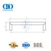 Beliebte quadratische Hohlschrank-Hardware, Küchentür, Schrankgriffe, Edelstahl-Möbelgriffe, Schränke, Luxus-DDFH025