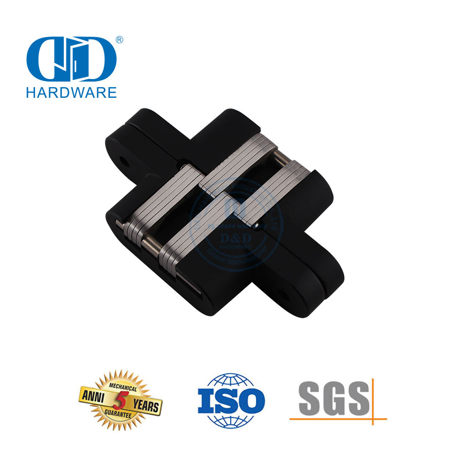 Hersteller Zinklegierung Unsichtbares 180-Grad-Türscharnier für Hotelschulen ohne Handgriff-DDCH007