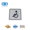 Quadratisches Schild, Edelstahl-Schild für Behinderte, Badezimmer-WC-Schild für Behinderte – DDSP001 – Behinderte