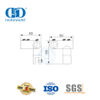 Edelstahl-Oberteil für Marine-Hardware, zusammenklappbare Drehverbinder-Beschläge, Glasplatten-Halterungsverbinder-DDSC040