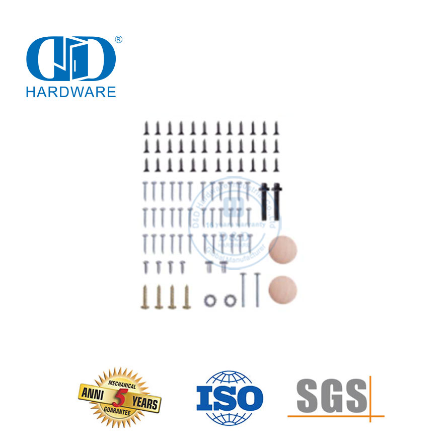 Hochwertiges Edelstahl-Schiebe-Falttür-Set, Türsystem-Hardware, Bypass-Scheunentor-Hardware-DDBD071