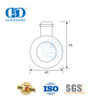 Radrolle Edelstahl Glas Hardware Badezimmerzubehör Rollenaufhänger für Schiebetür-DDGS121