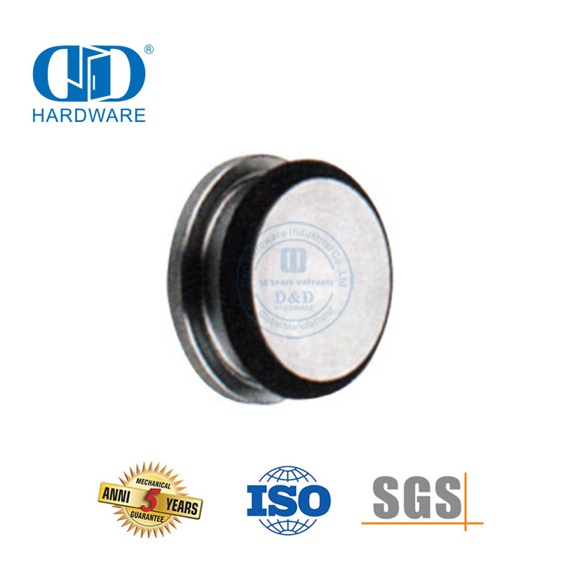 Der Düsenverschluss-Rohrstopfen aus Edelstahl, Glas-Hardware, Glas-Zubehör-Set, Schiebetür-Rohr für Badezimmer-Toilette-DDGS125