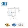 Hardware-Lieferant Edelstahl-Glasschiebetür-Rollenmöbelzubehör für Badezimmer-WC-DDGS145