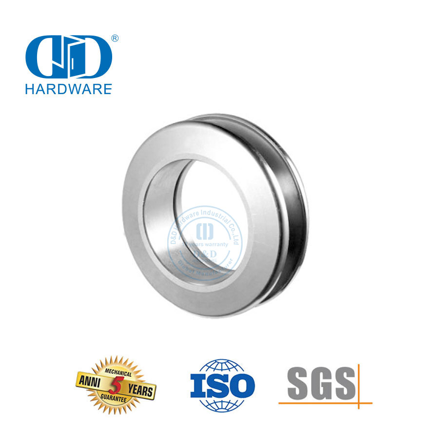 Aluminium-Rundknopf, Edelstahl-Glasschiebetür-Hardware, Durchgangsloch-Türgriff-DDSK017