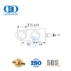 Edelstahl-Glastür-Drehsysteme, Schiebetür-Hardware, untere Tür-Drehvorrichtung-DDGP013