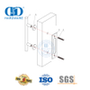 Edelstahl-Tür-Hardware-Schienen-Set, modernes Innen-Massivholz-Schiebetaschentür-Scheunentor-Hardware-DDBD014