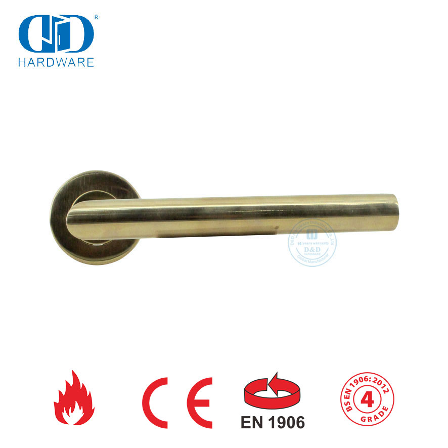 BS EN 1906 Türschloss-Hardware, handelsübliche Hebel-Türgriffe-DDTH003-PVD