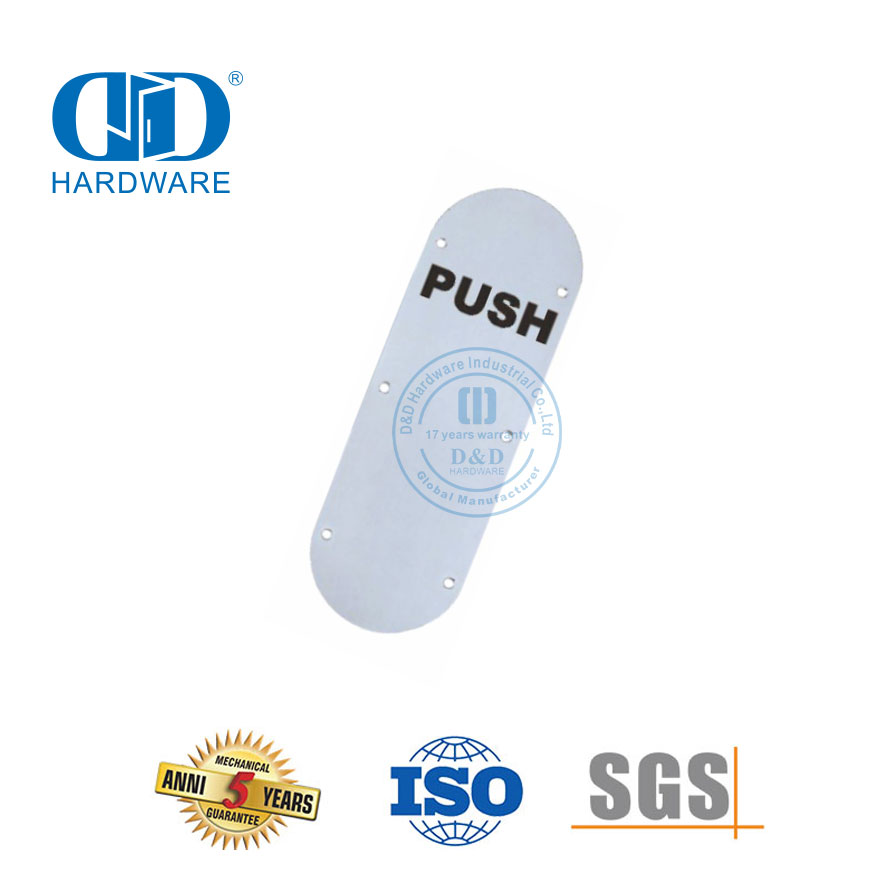 Multi-Finish Edelstahl-Druckplatte, rundes Schild, Schild zum Aufhängen, Schild, Holz- und Metalltür-Signaturschild-DDSP006