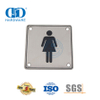 Badezimmer-Schilder, Symbol, Edelstahl, Waschraum, weibliches Schild, Badezimmer-WC-Türschild, DDSP002
