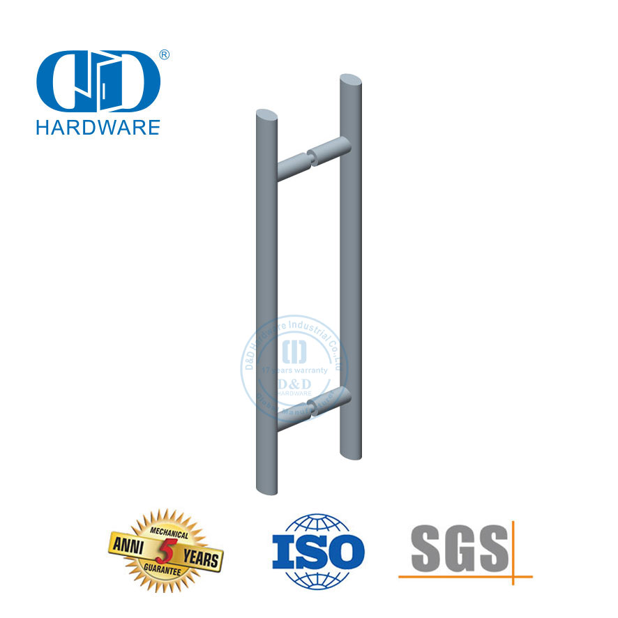Mehrfachanwendungs-Edelstahl-Haupttür-Glas-Holz-Metalltür-Hardware-ovale Form-T-Bar-Zuggriff-DDPH037