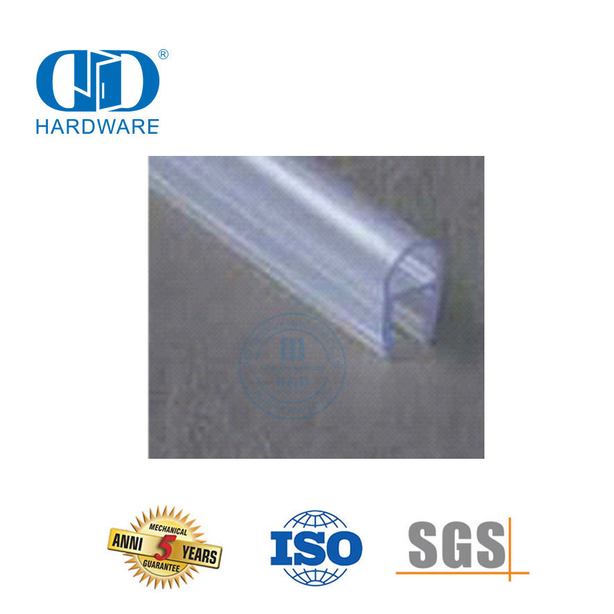 Glasbeschläge für Dusche, Schiebetür, Badezimmer, wasserdichter Dichtungsstreifen aus PVC-Gummi, DDWS002
