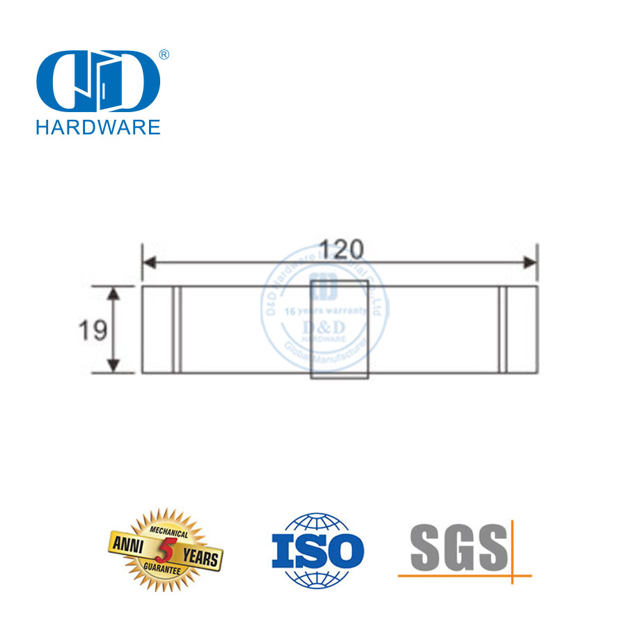 Rohrhülsenbeschläge Edelstahl Badezimmerzubehör Glasbeschläge Möbelzubehör für Schiebetüren-DDGS126
