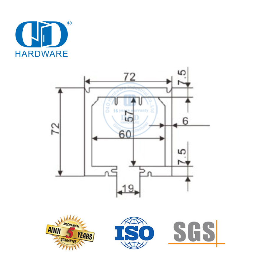 Klappbare, oben aufgehängte Edelstahl-Glasschiebeklemme, Falttürsystem, Glaszubehör für Badezimmer-Toilette-DDGS148