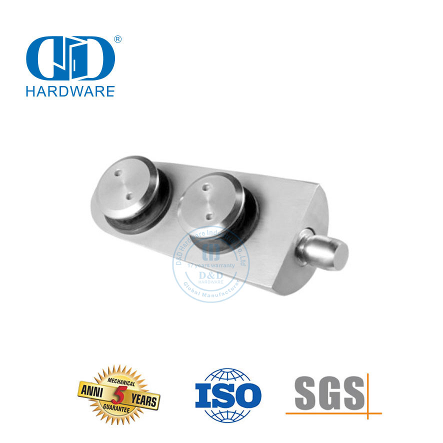 Edelstahl-Glastür-Drehsysteme, Schiebetür-Hardware, untere Tür-Drehvorrichtung-DDGP013