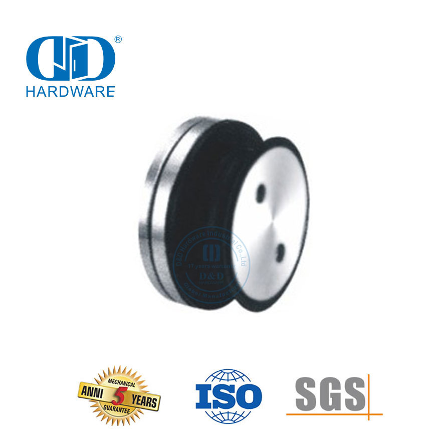Edelstahl-Glastür-Drehsystem, Glaspunkt, fester Beschlag, Patch-Beschlag, Pivot-DDGP021
