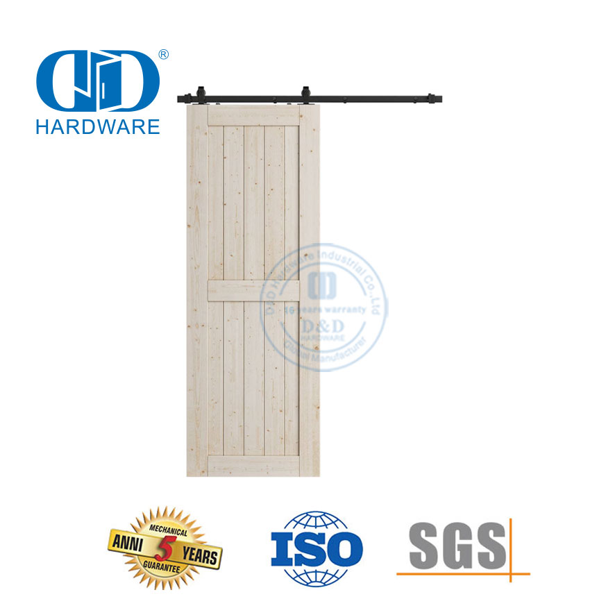 Hochleistungs-Scheunentorbeschläge aus Edelstahl, Schienensatz für zweifaltbare Scheunentorbeschläge, DDBD005