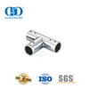 Edelstahl-Rundrohrverbinder, kommerzielles Duschkabinensystem, Glasplatten-Halterungsverbinder-DDSC036