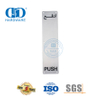 Benutzerdefinierte Druckplatte aus Edelstahl 304/316, Hardware-Beschläge, Schild, WC, Hotel, Schultür, Unterschriftenschild-DDSP011