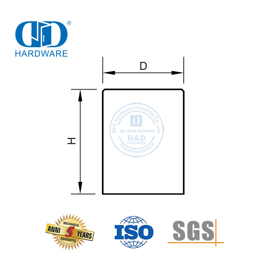 Quadratische Griffe und Knöpfe für kleine Möbel, Küchenschränke, DDFH063