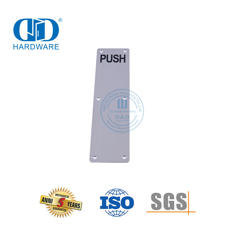 Modernes Push-Edelstahl-Tür-Namensschild-Schild für Haushalt, Badezimmer, Waschraum, Toilette, Eingangstür, Unterschriftenschild-DDSP005