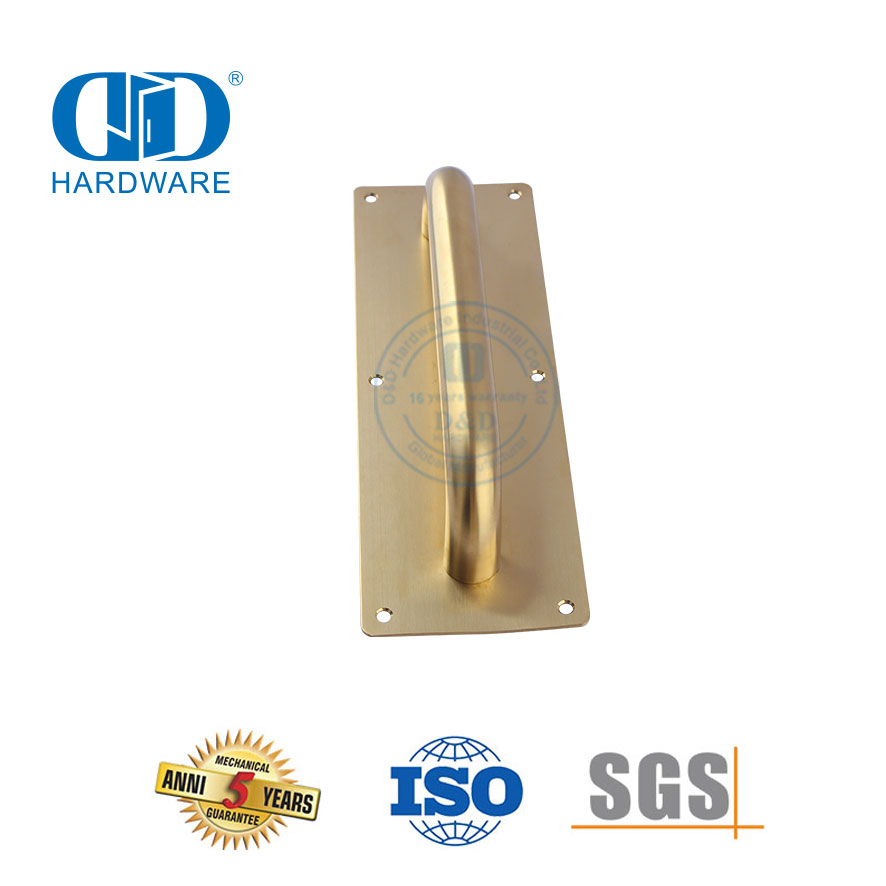Goldenes Türschild aus Edelstahl, Türbeschläge, Zubehör für kommerzielle Metall- und Holztürgriffe-DDPH023