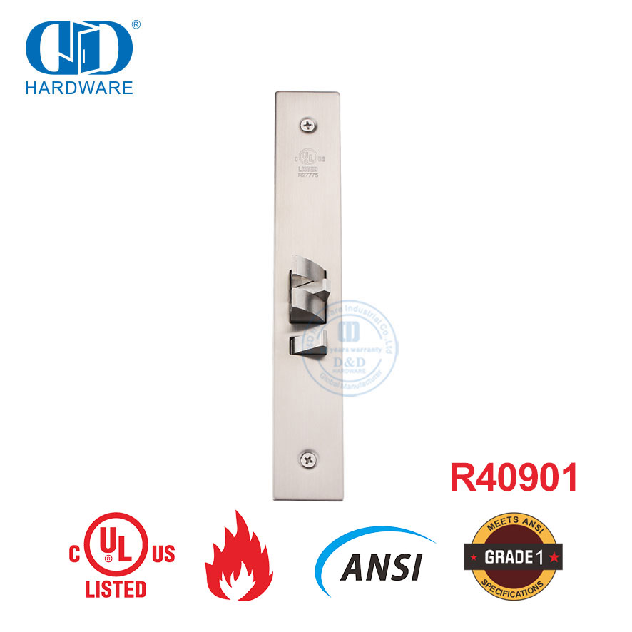 Amerikanischer Standard, UL-gelistet, feuerfestes ANSI-Edelstahl-Vollzylinder-Einsteckschloss für Kleiderschrank-Haustür -DDAL05