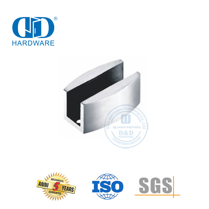 Sichere, zuverlässige Steckverbinder, Edelstahl-Glas-Hardware, Glas-Schiebetür für Badezimmertür-DDGS002