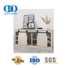 Baubeschläge aus Edelstahl, schwarze Mini-Schiebetürbeschläge aus Holz für Schrank und TV-Ständer-DDBD031