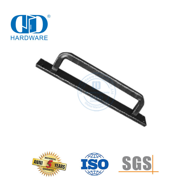 China Edelstahl modernes schwarzes Finish Schiebetür-Zuggriff-Hardware Hohlhebelgriff-DDBD105