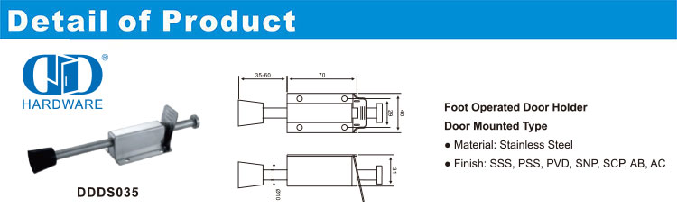 verdeckter magnetischer Türstopper