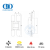 EN1634 Brandschutzklasse 180 Grad verdecktes Türscharnier für Hotel-DDCH008-G40