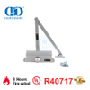 Hübsches Design, UL-gelistet, feuerfest, 3 Stunden, hydraulischer Türschließer aus Aluminiumlegierung mit Rückschlagsicherung, DDDC051