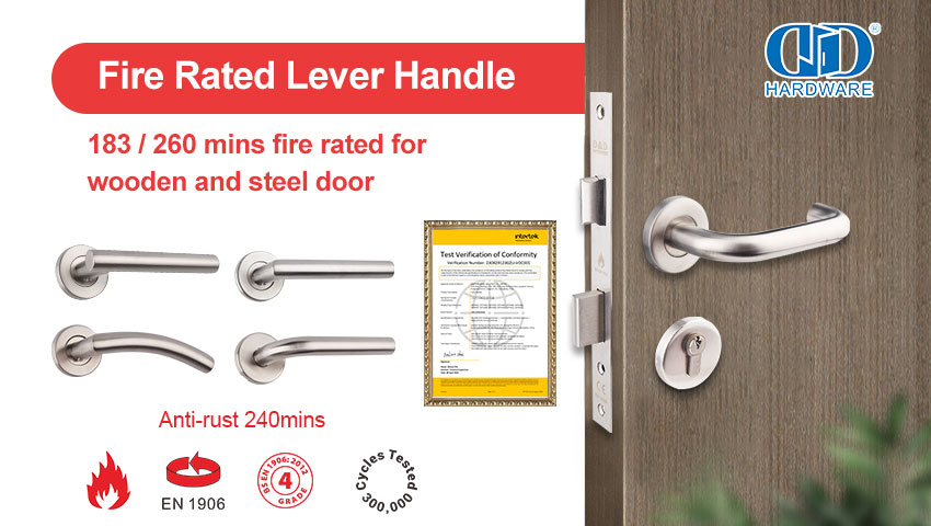 Zertifizierte Exzellenz: Verständnis der EN 1906 Grade 4 und EN 1634 Brandbewertungs-Türgriffe