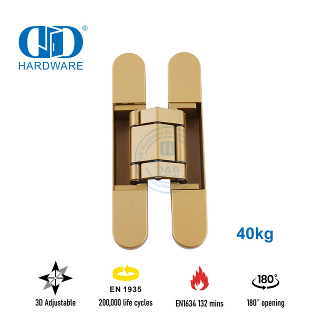 EN1634 Brandschutzklasse 180 Grad verdecktes Türscharnier für Hotel-DDCH008-G40