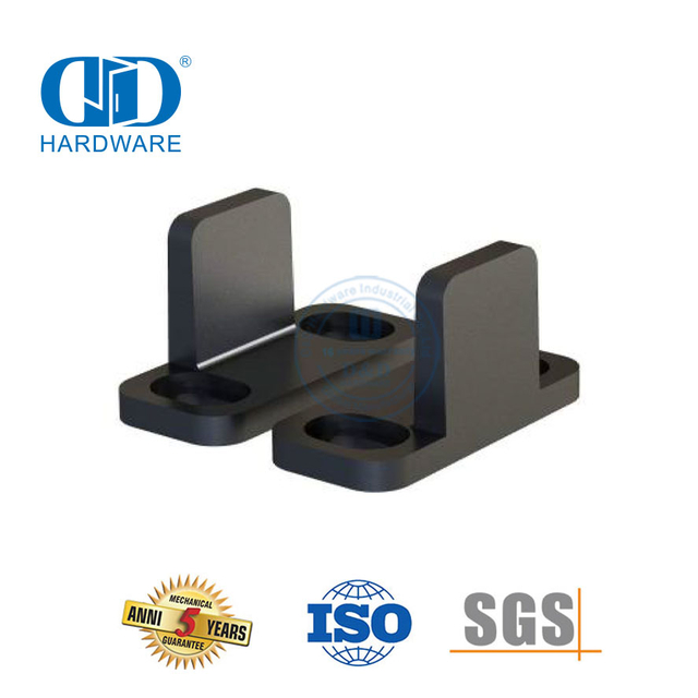 Edelstahl-schwarze Doppeltür-Scheunentor-Hardware, Tür-Unterboden-Führung-DDBD085