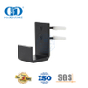 Edelstahl-schwarze Wandhalterung, verstellbare Schiebe-Scheunentor-Hardware, Bodenführung, Tür-Unterbodenführung-DDBD087