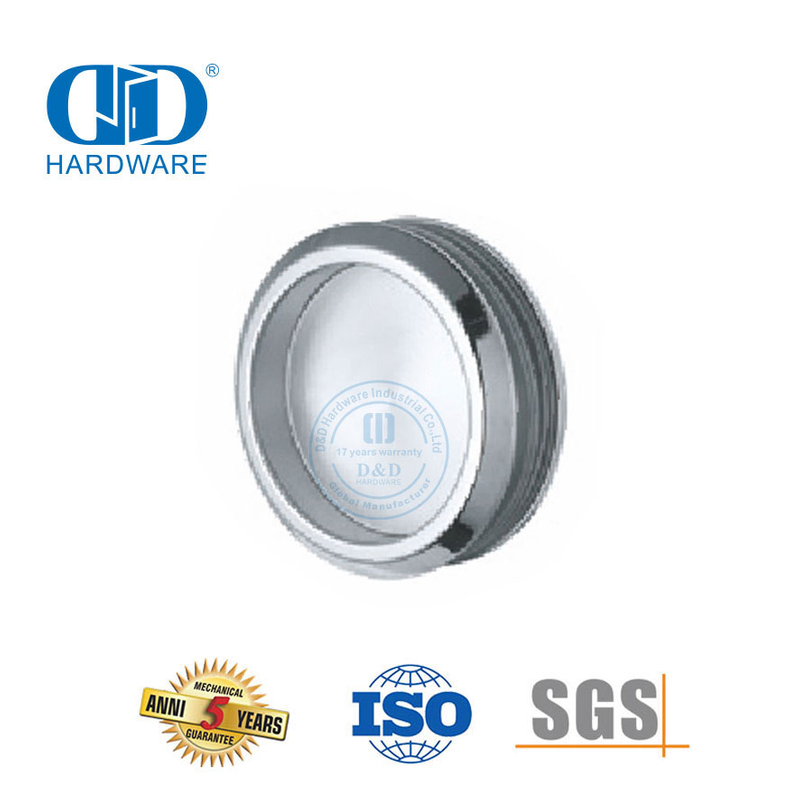 Edelstahl-Duschkabinenknopf, runde Form, Glas-Duschschiebetürgriff, Knopf-DDSL001-1