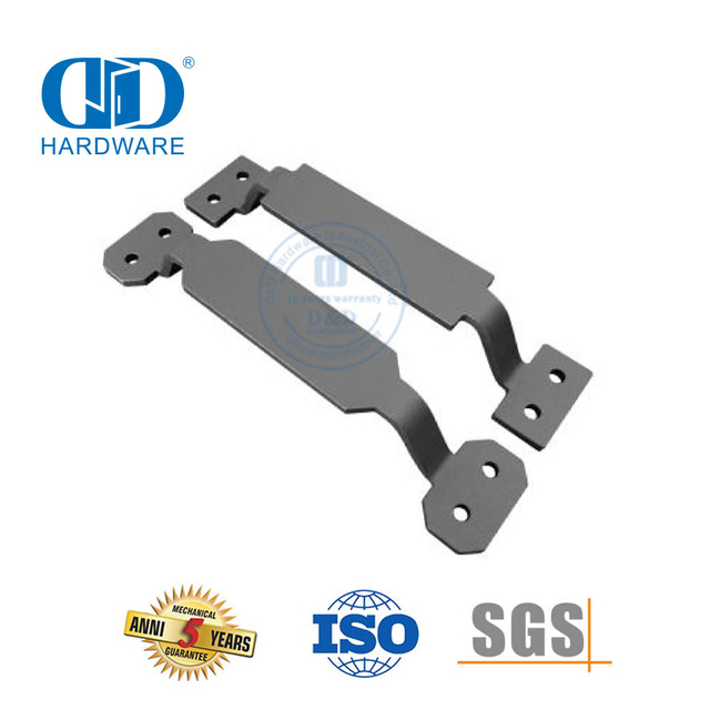 Edelstahl-Garagen, Schuppen, schwarzer Torgriff aus massivem Stahl für Schiebetüren, Scheunentore, Außentür-Hardware, Ziehgriff-DDBD122