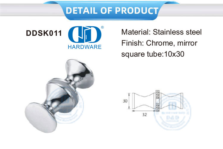 Edelstahl-Möbel-Duschkabinen-Knopf-Hardware-Duschgriff-Glastür-Knopf-Griff-Knopf-DDSK011