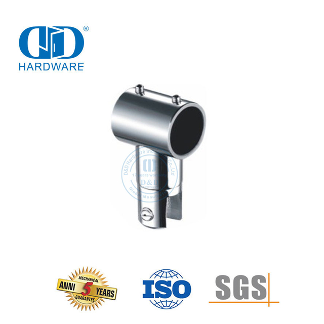 Edelstahl-Glasplattenverbinder, Badezimmer-Glasverbinder, passend für gewerbliches Duschkabinensystem-DDSC027