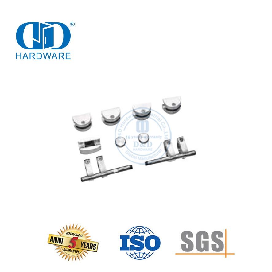 Edelstahl-Hausschrank-Doppeltür-Kits Schiebeglas-Scheunentor-Hardware Türzubehör-DDBD047