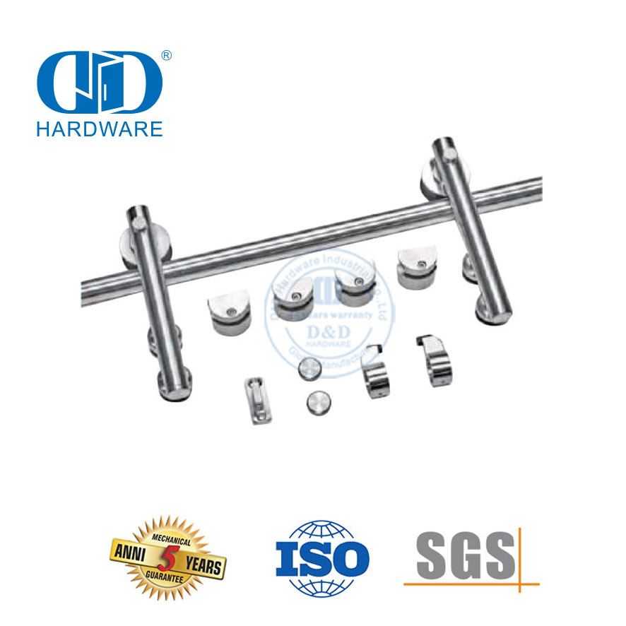 Edelstahl-Tür-Hardware-Schienen-Set, robuste Scheunentor-Hardware, Möbel-Hardware-DDBD050