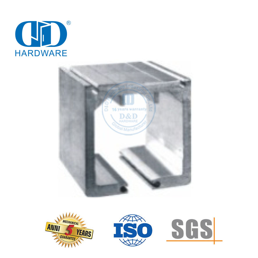 Klappbare, oben aufgehängte Edelstahl-Glasschiebeklemme, Falttürsystem, Glaszubehör für Badezimmer-Toilette-DDGS148