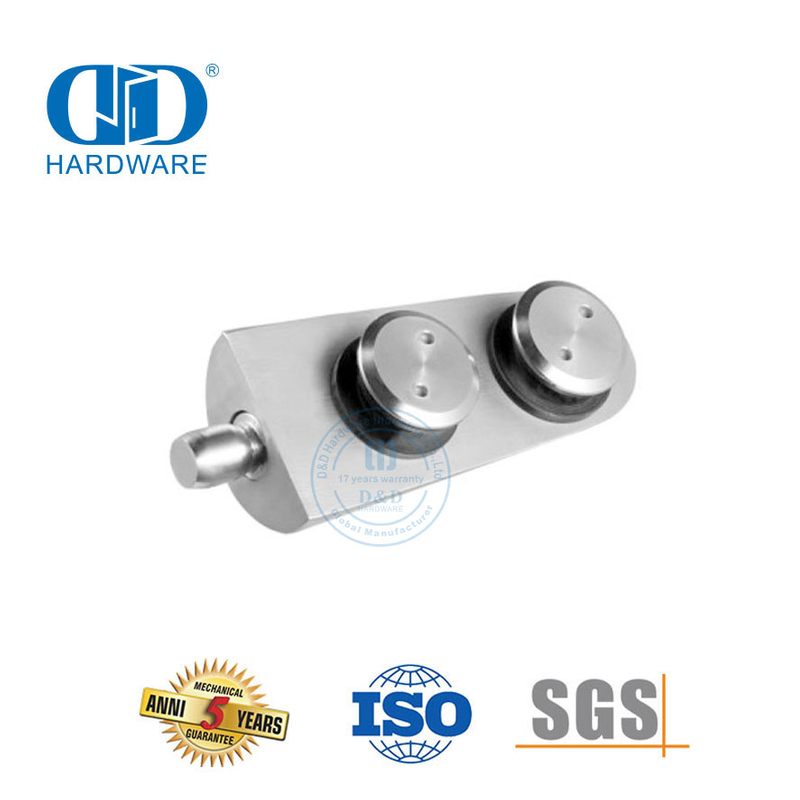 Edelstahl-Glastür-Drehsysteme, Schiebetür-Hardware, untere Tür-Drehvorrichtung-DDGP013